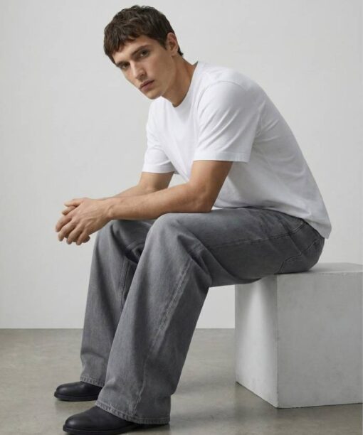 Alternative view of Ash Grey Baggy Fit Jean