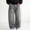 Ash Grey Baggy Fit Jean