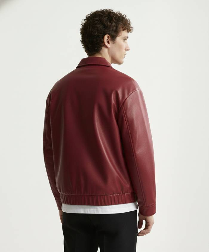 Cherry Leather Jacket - Image 3