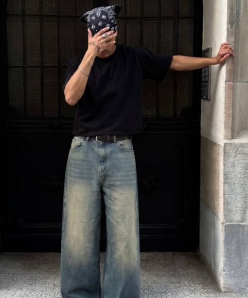 Stonewash Baggy Fit Jean