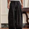 Absolute Black Stripe Baggy Fit Pant