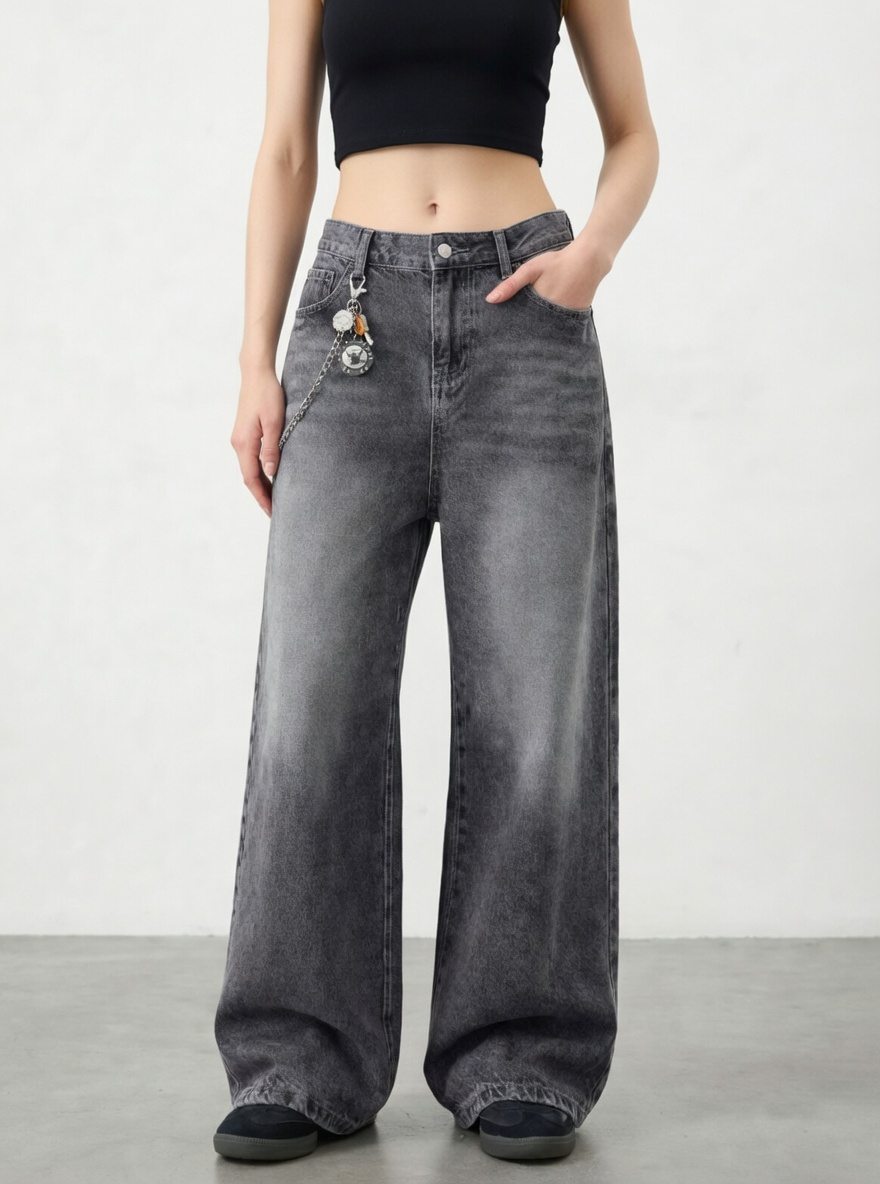 Midnight Wash Wide Leg Jean - Image 5