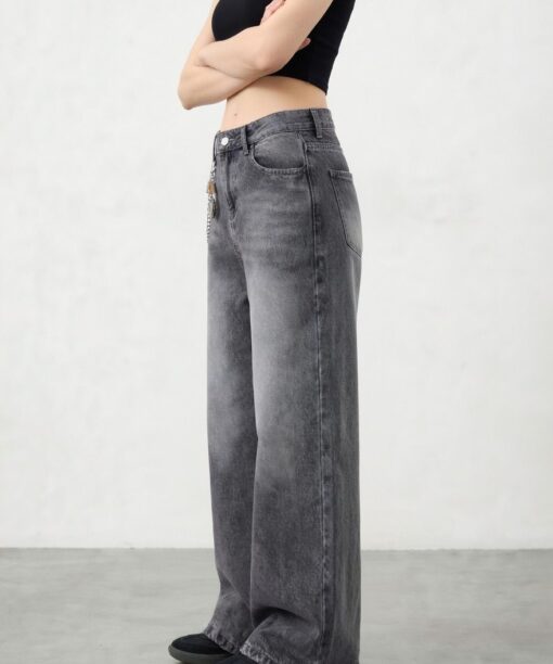Alternative view of Midnight Wash Wide Leg Jean