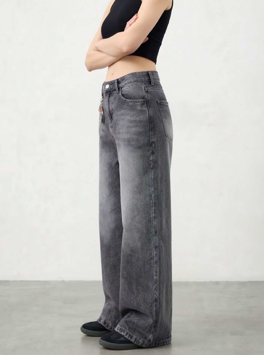 Midnight Wash Wide Leg Jean - Image 2