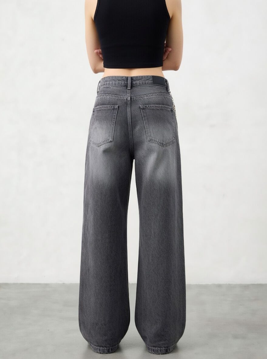 Midnight Wash Wide Leg Jean - Image 4