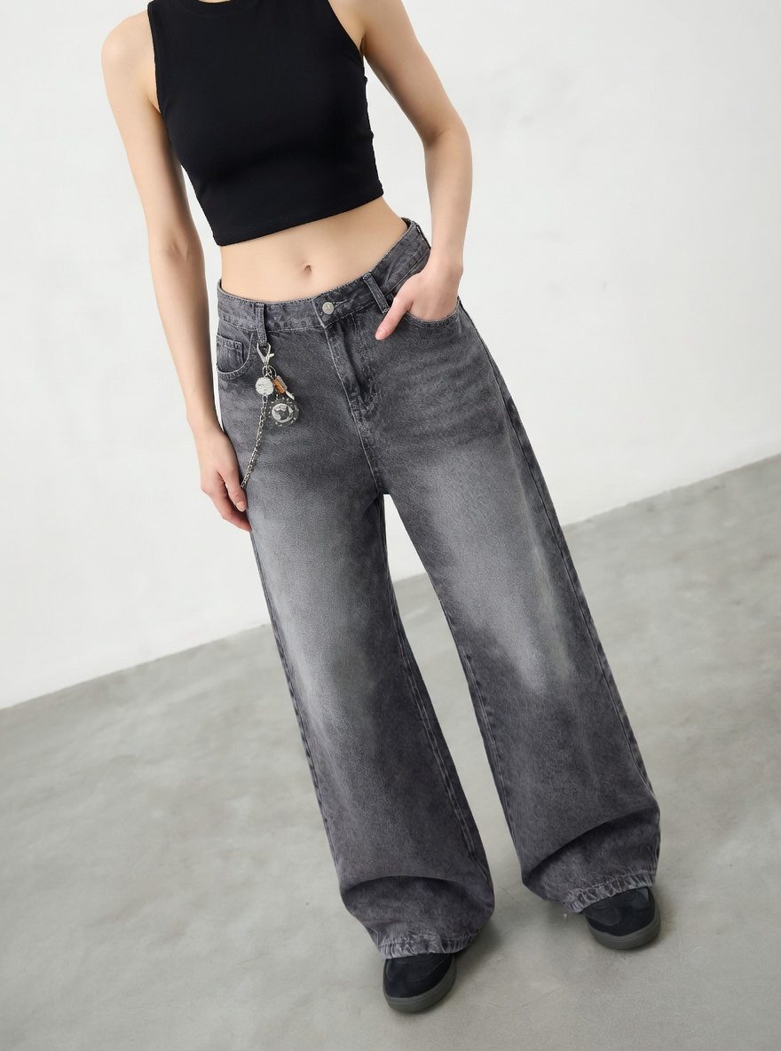 Midnight Wash Wide Leg Jean - Image 3