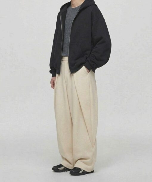 Alternative view of Ivory Rolling Wide Leg Pants