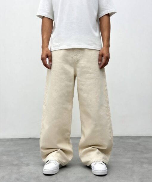 Alternative view of Ecru Baggy Fit Jean