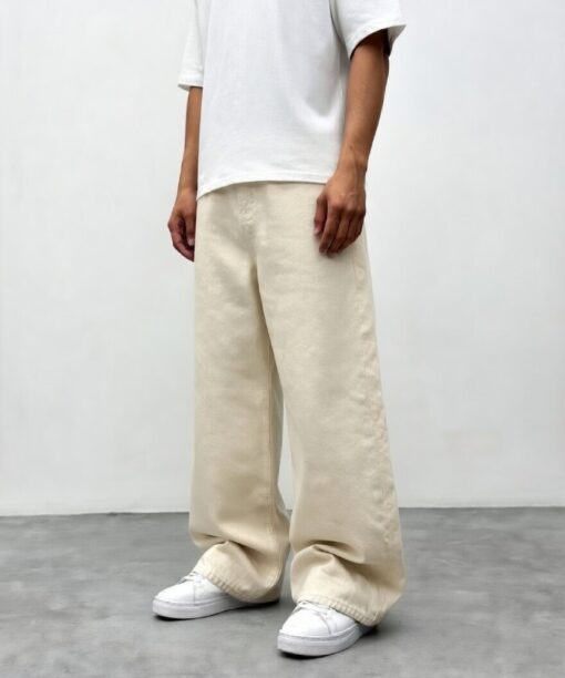 Ecru Baggy Fit Jean