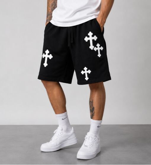 Cross Drip Shorts For Men