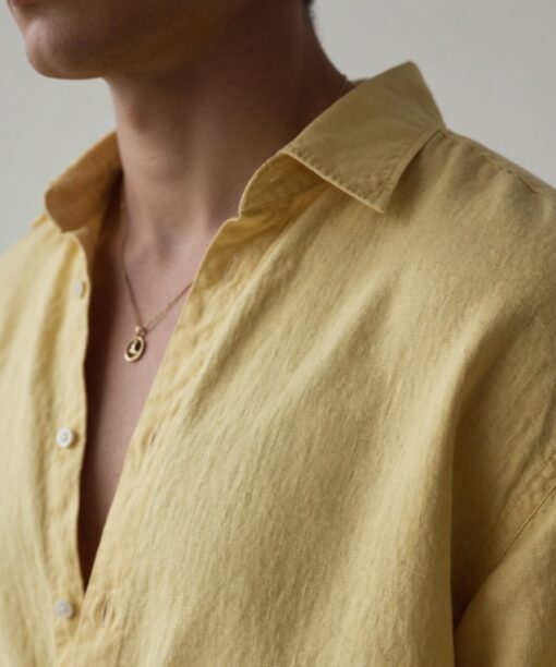 Alternative view of Lemon Linen Oversized Shirt