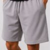 Solid Grey Shorts For Men