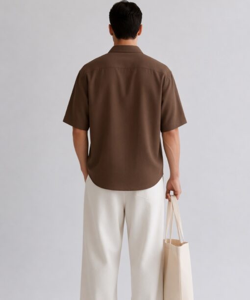 Alternative view of Brown Linen Oversized Shirt