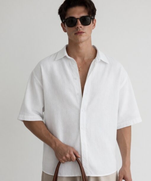 Alternative view of White Linen Oversized Shirt