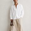 White Linen Oversized Shirt