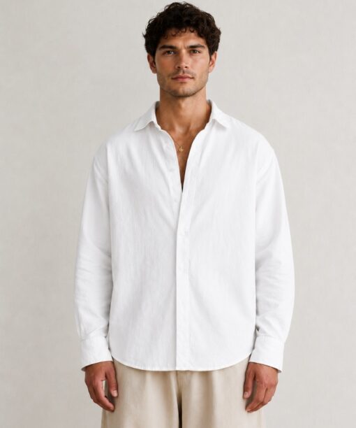 Alternative view of White Linen Oversized Shirt