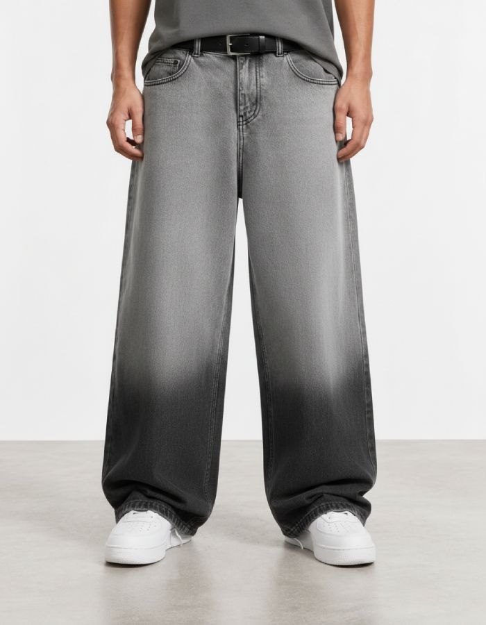 Smoke Fade Baggy Fit Jean