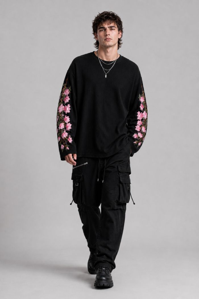 Afterdark Bloom Waffle T-Shirt - Image 6