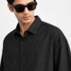 Black Stripe Oversized Shirt