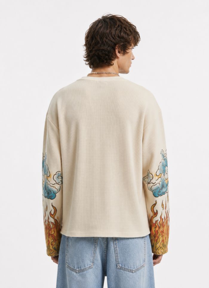 Blazing Horizon Waffle T-Shirt - Image 5