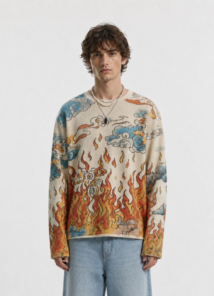 Blazing Horizon Waffle T-Shirt