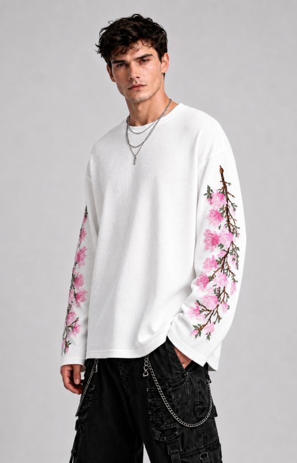 Sakura Mist Waffle T-Shirt - Image 2