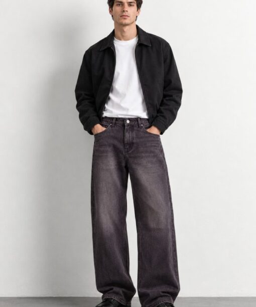 Cinder Black Baggy Fit Jean - Image 3