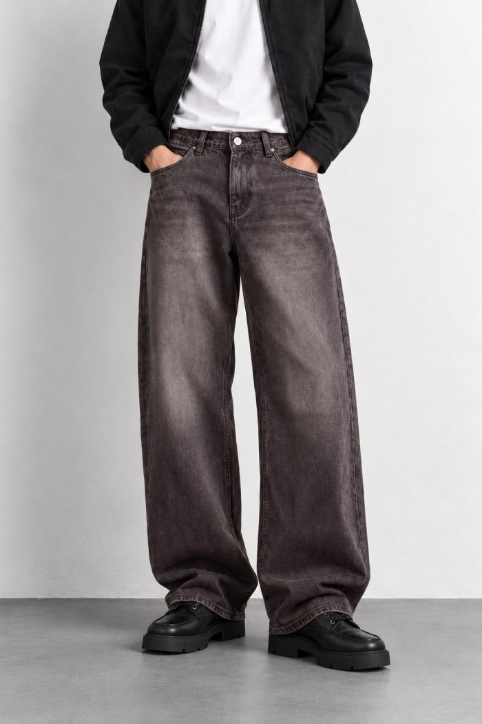 Cinder Black Baggy Fit Jean - Image 2
