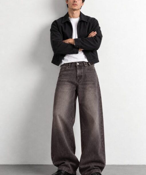 Cinder Black Baggy Fit Jean